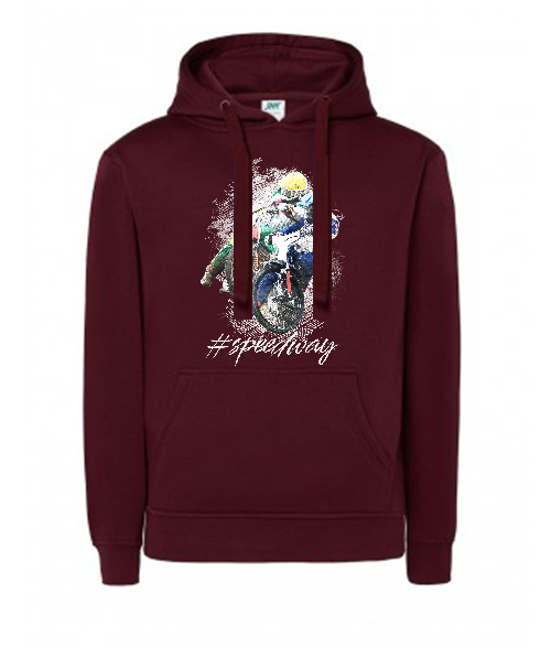 Bluza damska z kapturem Grafika MZ12-1 Różne kolory - obrazek 4