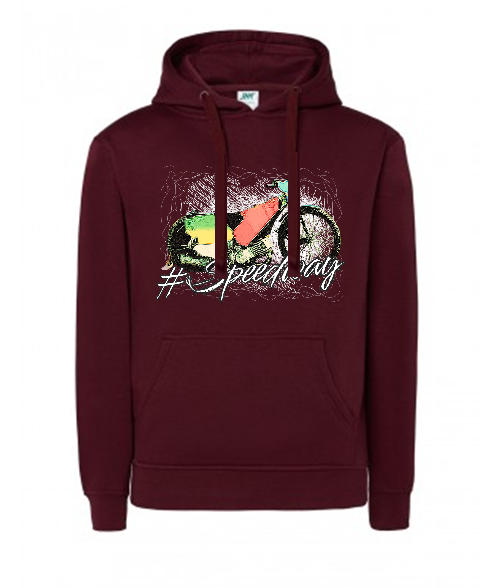 Bluza damska z kapturem Grafika MZ16-1 Różne kolory - obrazek 4
