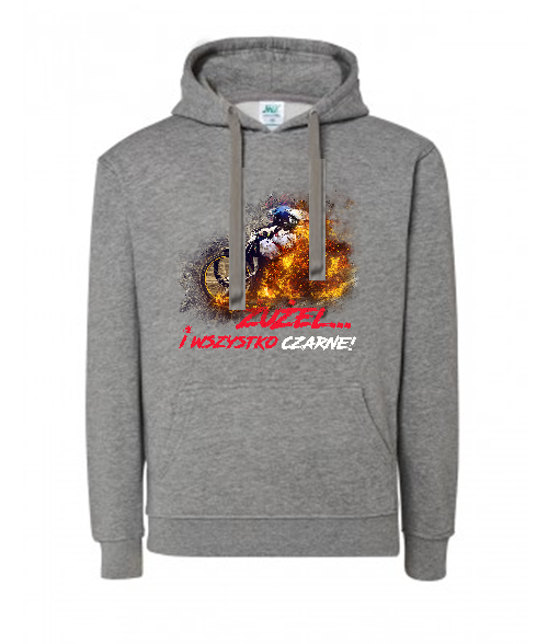 Bluza damska z kapturem Grafika MZ11 Różne kolory - obrazek 5