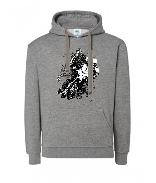 Bluza damska z kapturem Grafika MZ14 Różne kolory - obrazek 5