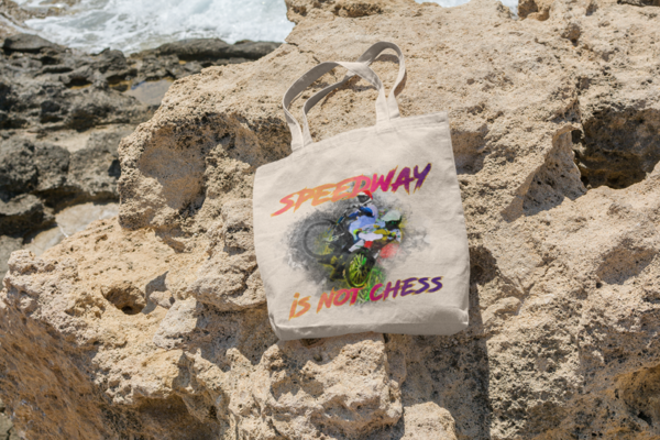 Torba bawełniana na zakupy z żużlową grafiką MZ22