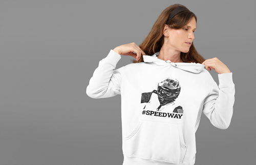 Bluza damska z kapturem Grafika MZ13 Różne kolory