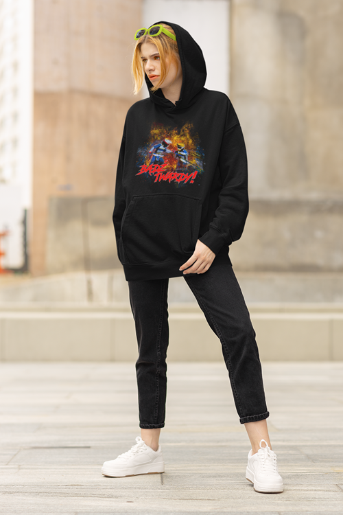 Bluza damska z kapturem Grafika MZ09 Różne kolory
