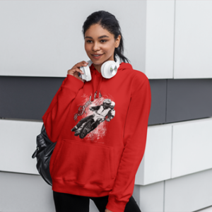 Bluza damska z kapturem Grafika MZ14 Różne kolory