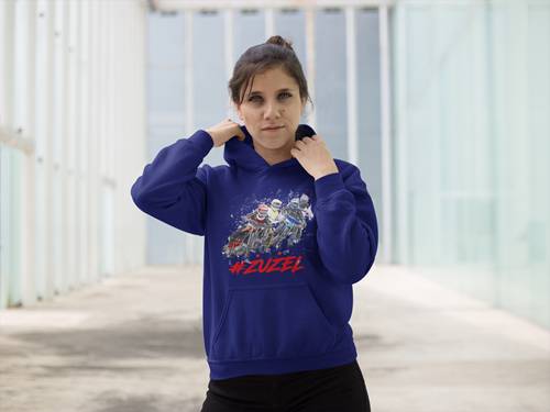 Bluza damska z kapturem Grafika MZ06 Różne kolory