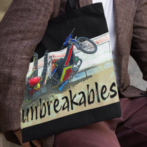 Torba bawełniana na zakupy z żużlową grafiką MZ26