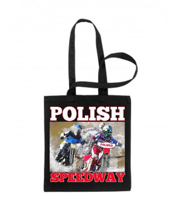 Torba bawełniana na zakupy z żużlową grafiką MZ28 - obrazek 3