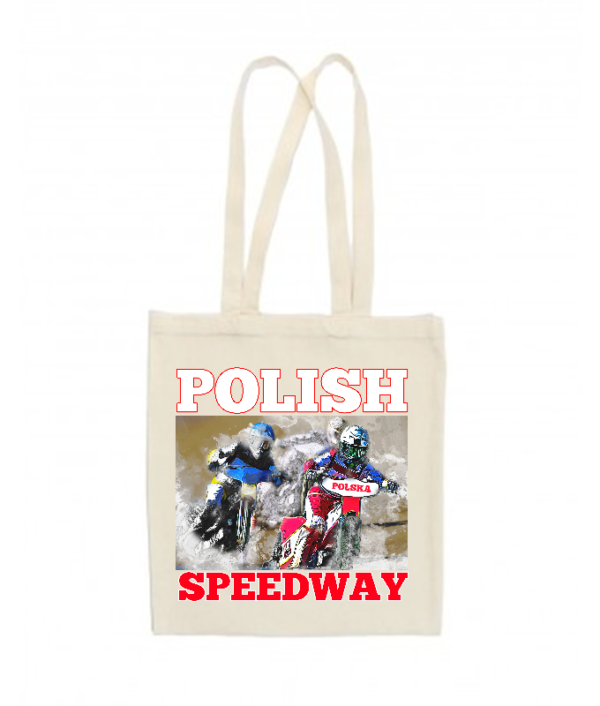 Torba bawełniana na zakupy z żużlową grafiką MZ28 - obrazek 2