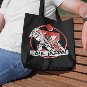 Torba bawełniana na zakupy z żużlową grafiką MZ04