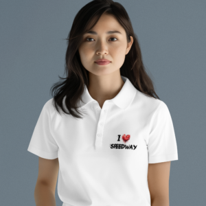 Koszulka Polo Damska dla fanki żużla z nadrukiem MZ29