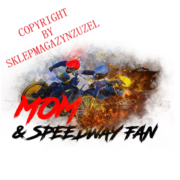 Koszulka Damska dla mamy Mom&Speedway Fan MZ35 - obrazek 5