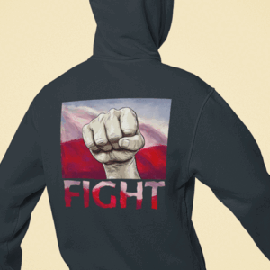Bluza męska z kapturem FIGHT MZ36 Także Duże Rozmiary Różne kolory