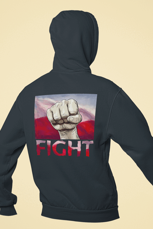 Bluza męska z kapturem FIGHT MZ36 Także Duże Rozmiary Różne kolory