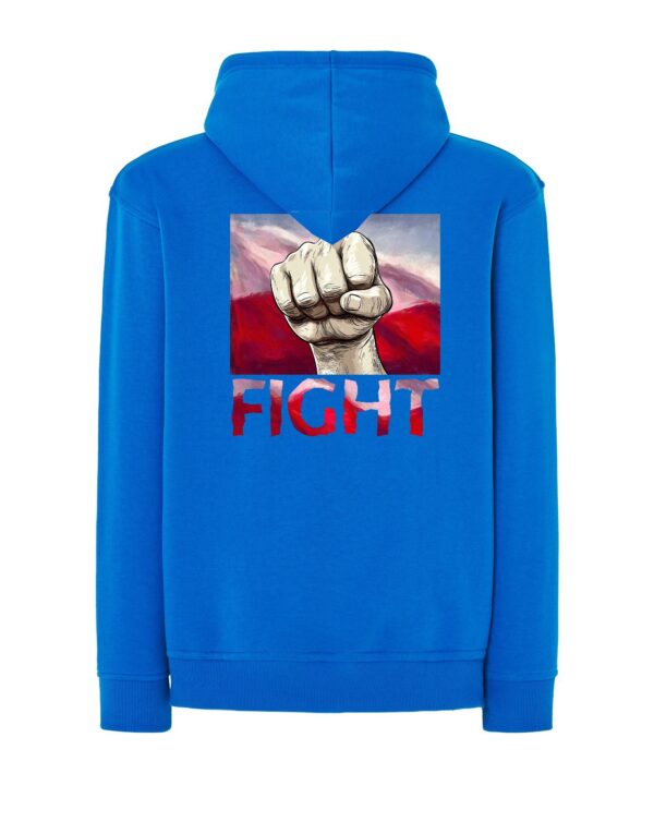 Bluza męska z kapturem FIGHT MZ36 Także Duże Rozmiary Różne kolory - obrazek 4