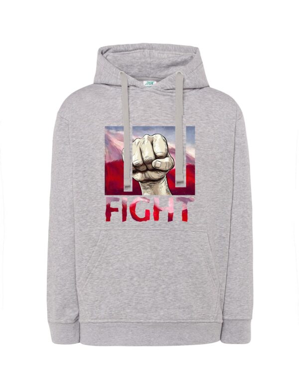 Bluza męska z kapturem FIGHT MZ36 Także Duże Rozmiary Różne kolory - obrazek 6