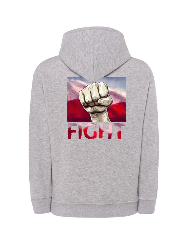 Bluza męska z kapturem FIGHT MZ36 Także Duże Rozmiary Różne kolory - obrazek 7