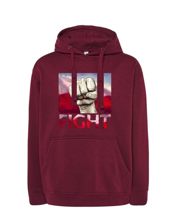 Bluza męska z kapturem FIGHT MZ36 Także Duże Rozmiary Różne kolory - obrazek 21