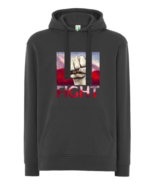 Bluza męska z kapturem FIGHT MZ36 Także Duże Rozmiary Różne kolory - obrazek 24