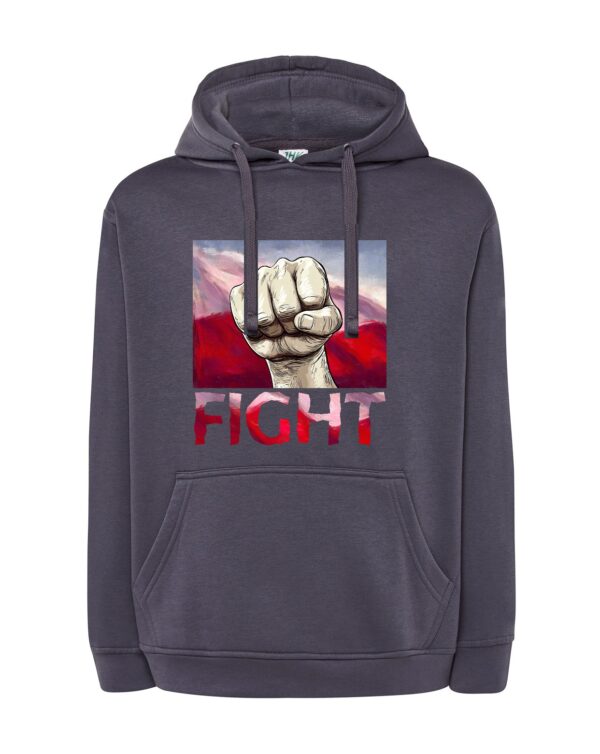 Bluza męska z kapturem FIGHT MZ36 Także Duże Rozmiary Różne kolory - obrazek 30